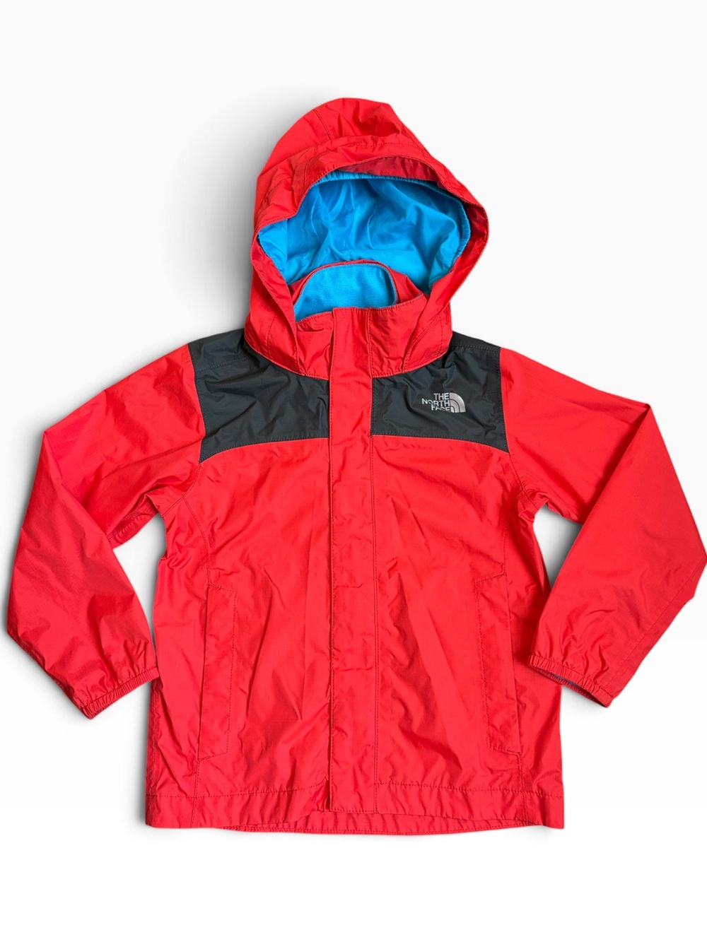 The North Face DryVent Rain Jacket Boy’s XXS 5 Hooded Red Black